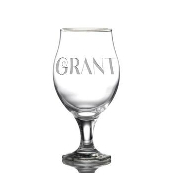 Personalised Stemmed Craft Beer Glass, 4 of 5