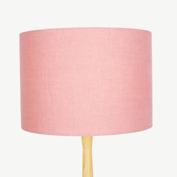 Linen Rose Pink Lampshade, 5 of 8