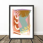 Tropical Leaf Abstract Tropicus Art Print, thumbnail 6 of 7