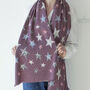 Cashmere Stars Filled With Joy Scarf, thumbnail 4 of 12