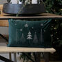 Winter Wonderland Emerald Green Cushion, thumbnail 2 of 3