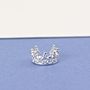 Sterling Silver Tiny Crown Ear Cuff, thumbnail 2 of 10