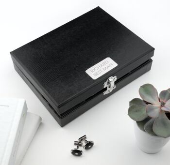Personalised Large Cufflink Box, 4 of 6
