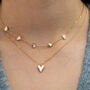 Mother Of Pearl Hearts Choker Necklace, thumbnail 2 of 3