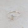 Sterling Silver Nugget Charm Ring, thumbnail 1 of 8