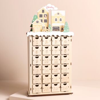 Personalised Fill Your Own Gingerbread Village Cutout Advent Calendar, 2 of 7