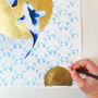 'All About Balance' Gold Leaf Watercolour Print, thumbnail 7 of 9