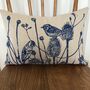 Lavender Scented Sleep Pillow, 'Birds On Teasels', thumbnail 6 of 12