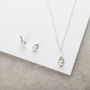 Calla Lily Pendant And Earrings Pearl Jewellery Set, thumbnail 4 of 12