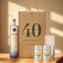 Personalised 40th Birthday Vodka Gift Set With Custom Lid, thumbnail 6 of 10