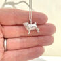 Sterling Silver Pug Necklace, thumbnail 1 of 10