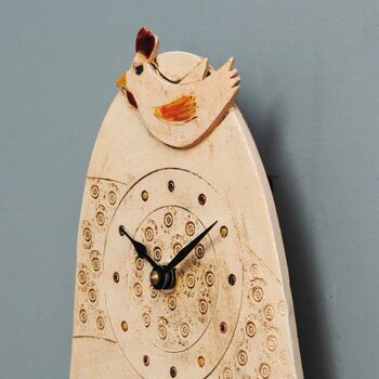 Chicken / Cockerel Personalised Wall Clock, 6 of 6