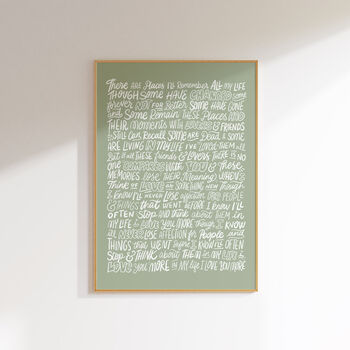 The Beatles Poster, In My Life Song Lyrics Print, 4 of 11