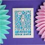 Personalised Papercut Mermaid Birthday Card, thumbnail 1 of 5