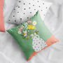 Personalised Family Birth Flowers Cushion, thumbnail 4 of 7
