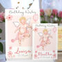 Personalised Cherub Blossom Age Birthday Card, thumbnail 3 of 6