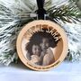 Personalised Auntie Wooden Christmas Decoration, thumbnail 3 of 4