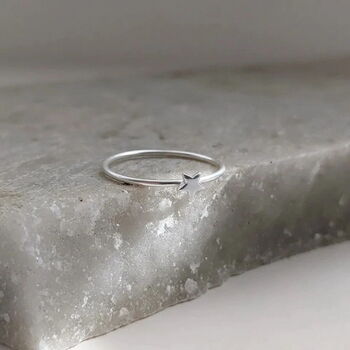 Sterling Silver Star Ring, 3 of 7