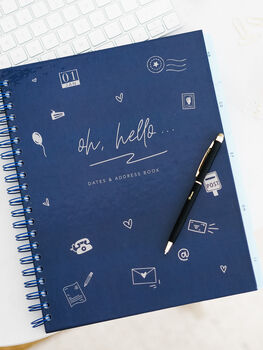 'Oh Hello' Illustrated Address And Dates Book, 10 of 11