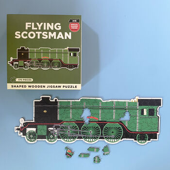 Wooden Flying Scotsman Shaped Train Puzzle, 6 of 6