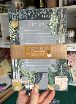 Recycled Tearaway Houseplant Notepad, 2 of 5
