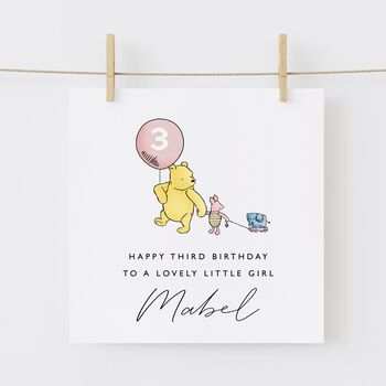 Winnie The Pooh 3rd Birthday Nephew Card *Fully Personalised, 6 of 6