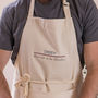 Personalised Embroidered Head Chef Cotton Apron, thumbnail 2 of 5