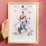 Aries Birthday Star Sign Print March To April, thumbnail 1 of 8