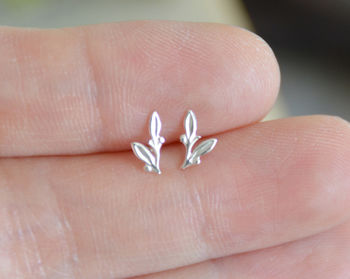Little Leaves Stud Earrings, 3 of 4