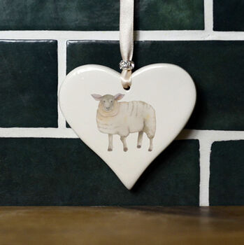 Farmyard Animal Ceramic Heart, 4 of 10