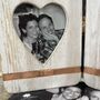 Personalised Double Heart Photo Frame, thumbnail 3 of 7