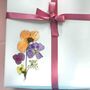 Birthday Flower Gift For Her – Socks, Scarf, Makeup Bag, thumbnail 8 of 9