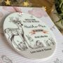 New Baby Pink Woodland Personalised Keepsake Card, thumbnail 2 of 3