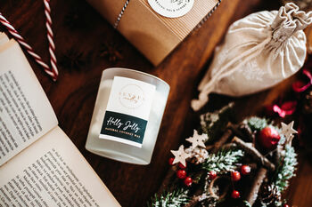 Holly Jolly Winter Candle, Cranberry And Orange, 7 of 7