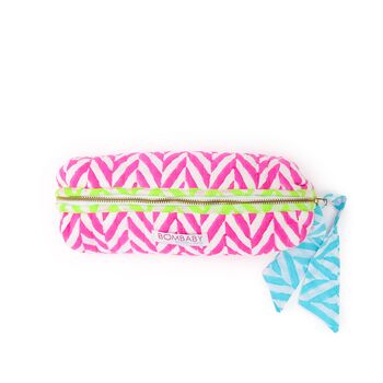 Quilted Pencil Case | Neon Pink, 2 of 2