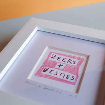 Beers And Besties Mini Art Print, 2 of 9