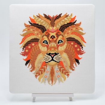 Mandala Lion Cross Stitch Kit, 4 of 10