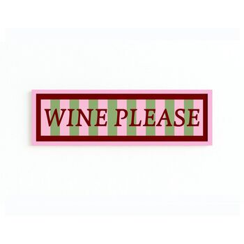 Wine Please Panoramic Framed Print, 3 of 12