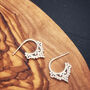 Leia Sterling Silver Hooped Studs, thumbnail 6 of 7