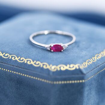 Natural Ruby Ring In Sterling Silver, 5 of 11