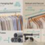 Heavy Duty Clothes Rack With Extendable Rail, thumbnail 7 of 12