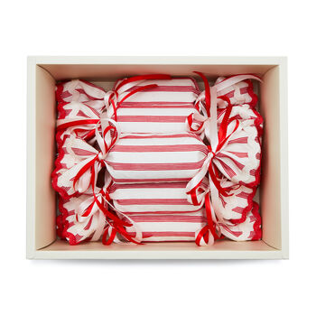'Candy Cane' Reusable Christmas Cracker And Crown, 6 of 10