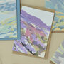 Scottish Purple Heather Mountains Card, thumbnail 5 of 6