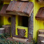 Personalised Yellow Lodge Wooden Bird House, thumbnail 5 of 8