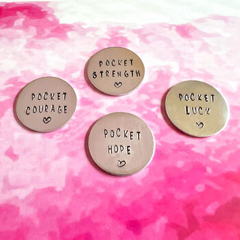 Good Luck Pocket Luck Token Gift Hand Stamped, 2 of 5