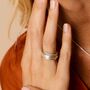 Nature Gratitude Sterling Silver Hoop Earrings, thumbnail 7 of 10