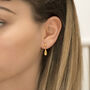 Gold Plated Two Way Teardrop Stud Earrings, thumbnail 1 of 4