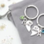 Personalised Pair Of Best Friends Keyrings Friend Gift, Matching Set, thumbnail 4 of 9