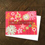 Mini Floral Congratulations Card, thumbnail 1 of 5