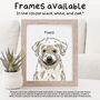 Personalised Dog Half Portrait Print, Dog Lover Gift, thumbnail 11 of 11